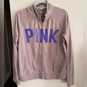 Victoria's Secret Pink Brown Zip-Up Jacket